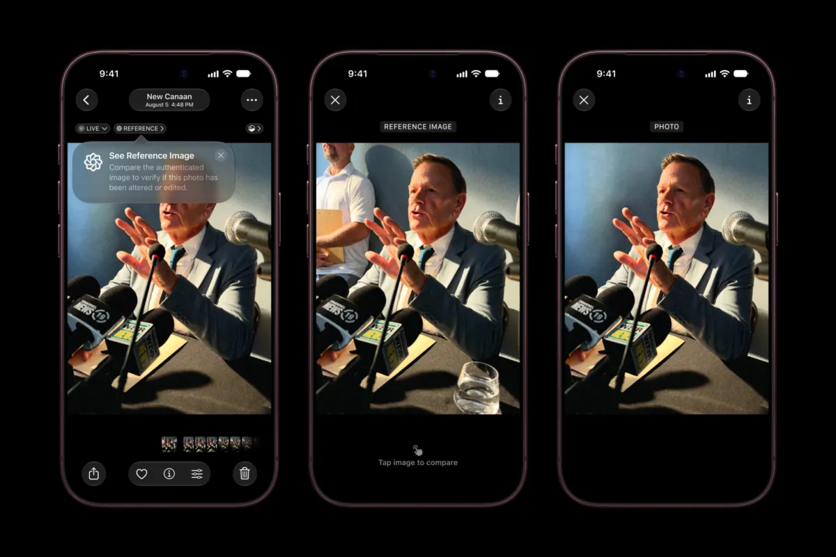 Смартфон iPhone 18 Pro с новой камерой и функцией Apple Reference Image