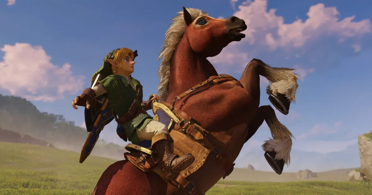 Кадр из трейлера ремейка The Legend of Zelda: Ocarina of Time для Nintendo Switch 2