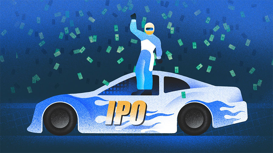 График, иллюстрирующий избирательное открытие рынка IPO в 2026 году и рост проектов по привлечению капитала