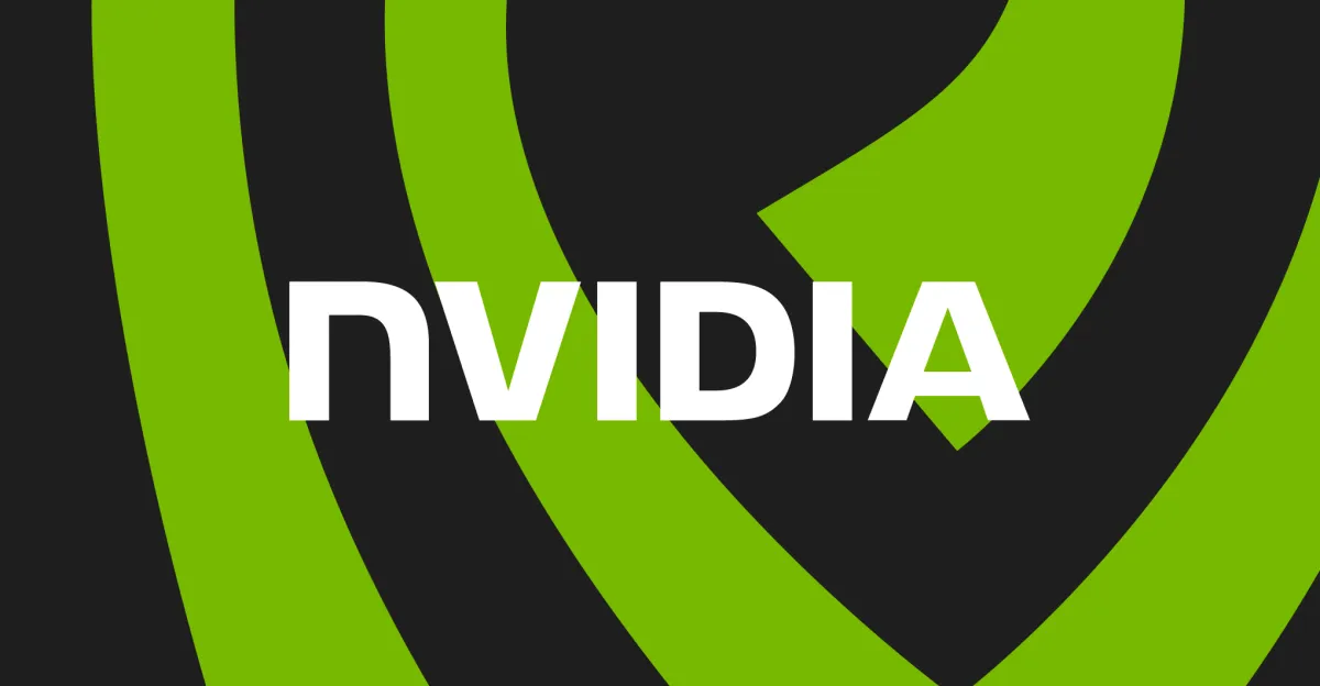 Логотип Nvidia на фоне абстрактной схемы защиты ИИ-агентов